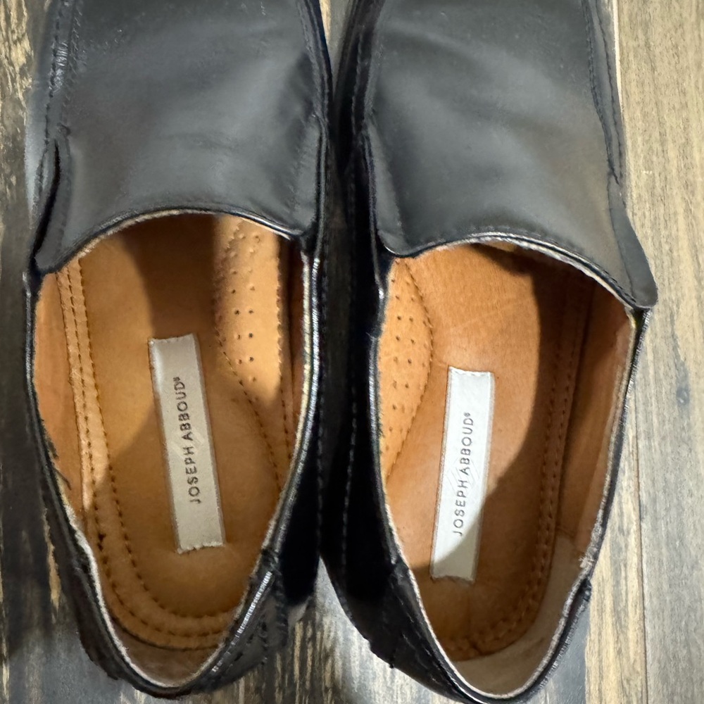 Joseph Abboud Black Leather Loafers - Picture 4 of 6